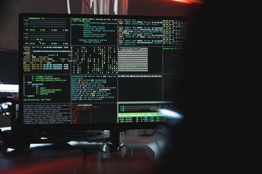 Security Operations Center monitoring screen